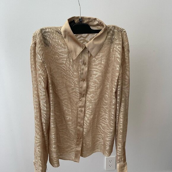 Tops - Women's Gold Stripes Shirt